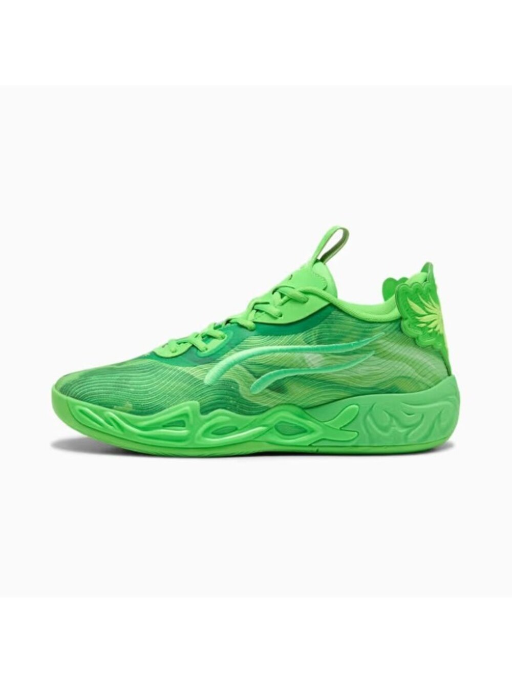 Puma Lamelo Ball MB.04 Team Green Glare Basketball Shoes Sneaker Men Size: 12 - Picture 3 of 6